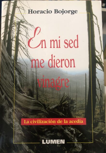 En mi sed me dieron vinagre (La civilización de la acedia)