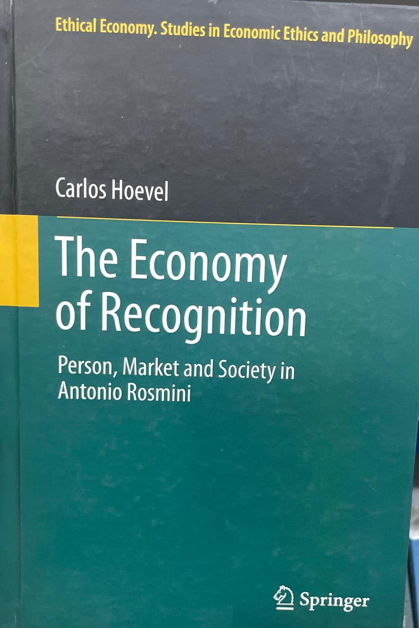 Recognition The Economy of Recognition. Person, Market and Society in Antonio Rosmini. - Imagem 1