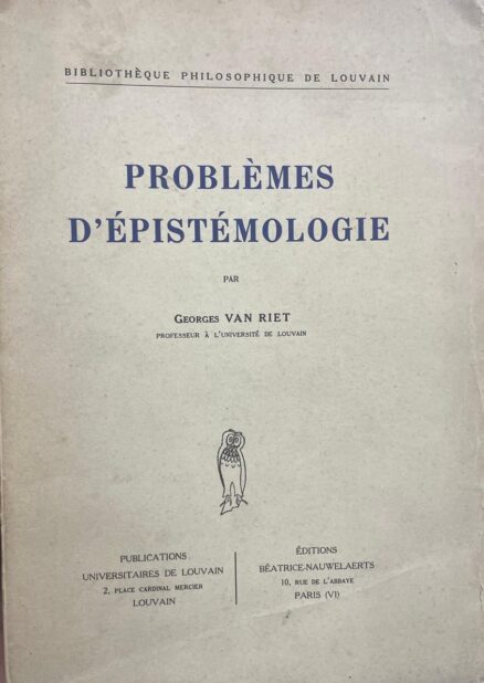 Problèmes d´épistémologie