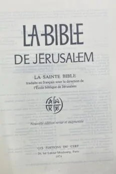 La Bible de Jérusalem