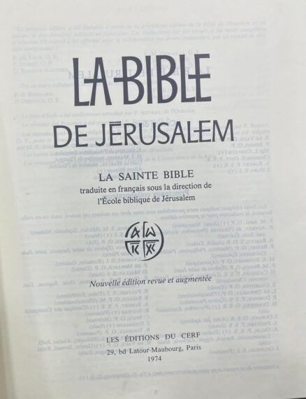 La Bible de Jérusalem