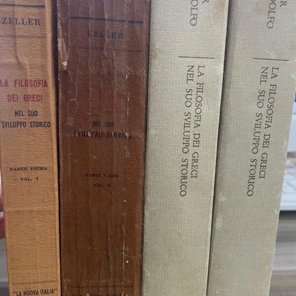 La Filosofia dei Greci nel suo sviluppo storico (4 volumes - COMPLETA)