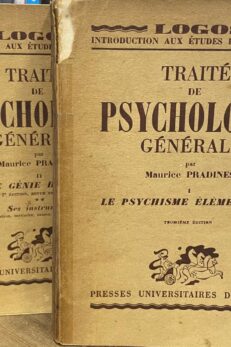 Traité de Psychologie Générale (2 volumes - COMPLETA)