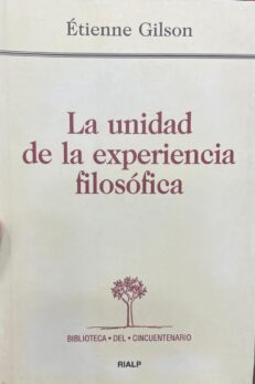La unidad de la experiencia filosófica