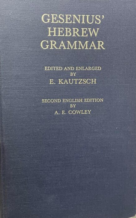 Gesenius' Hebrew Grammar