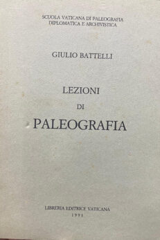 Lezioni di Paleografia