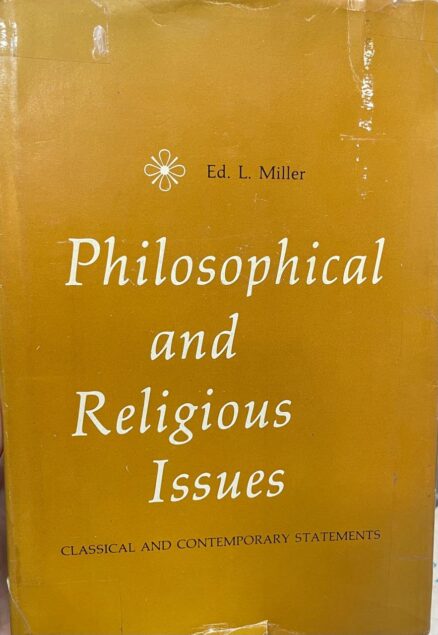 Philosophical and religious issues. Classical and contemporary issues.
