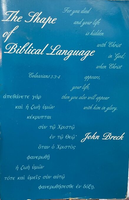 The shape of biblical language. Chiasmus in the Scriptures and beyond.