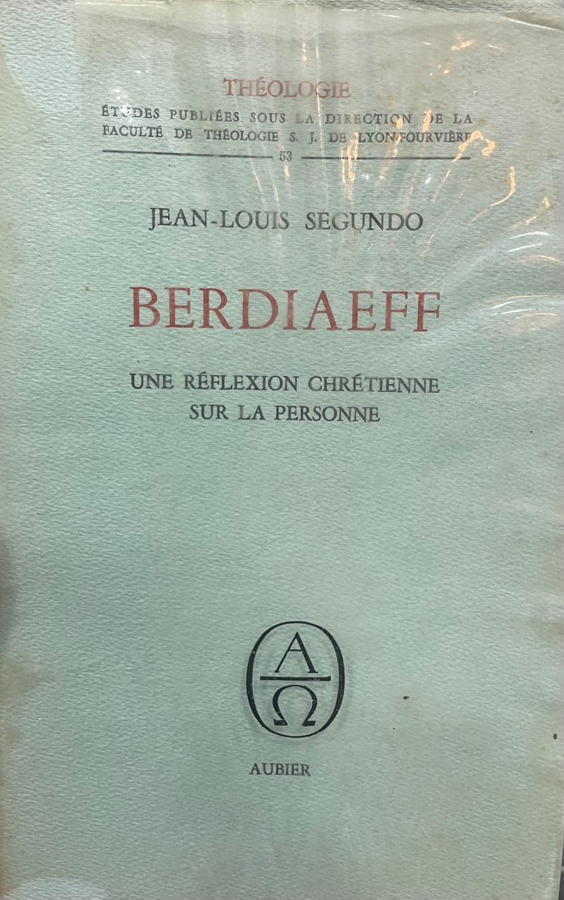 Berdiaeff Berdiaeff. Une réflexion chrétienne sur la persone. - Imagem 1
