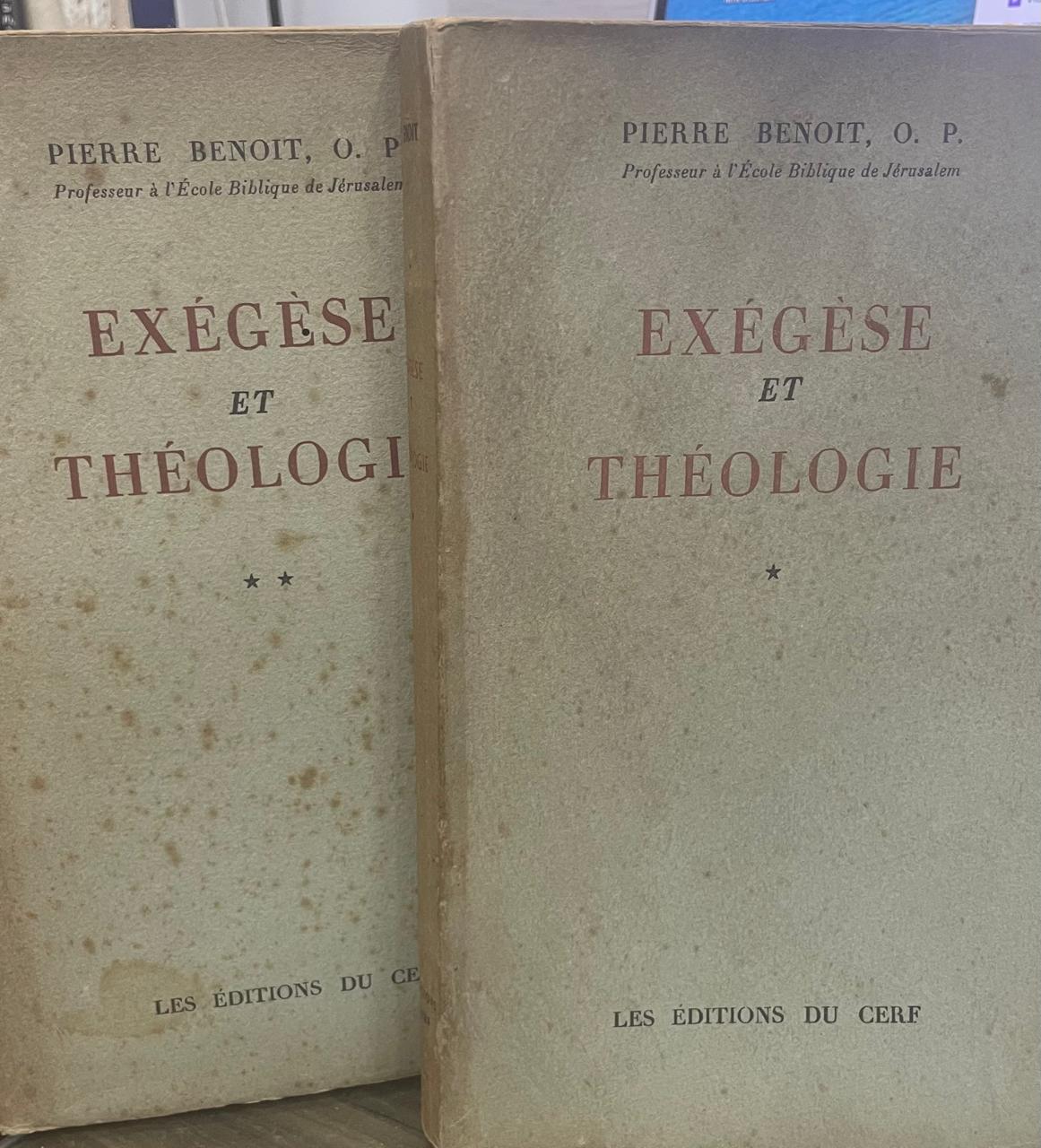 Exegese et theologie Exégèse et Théologie (2 volumes) - Imagem 1