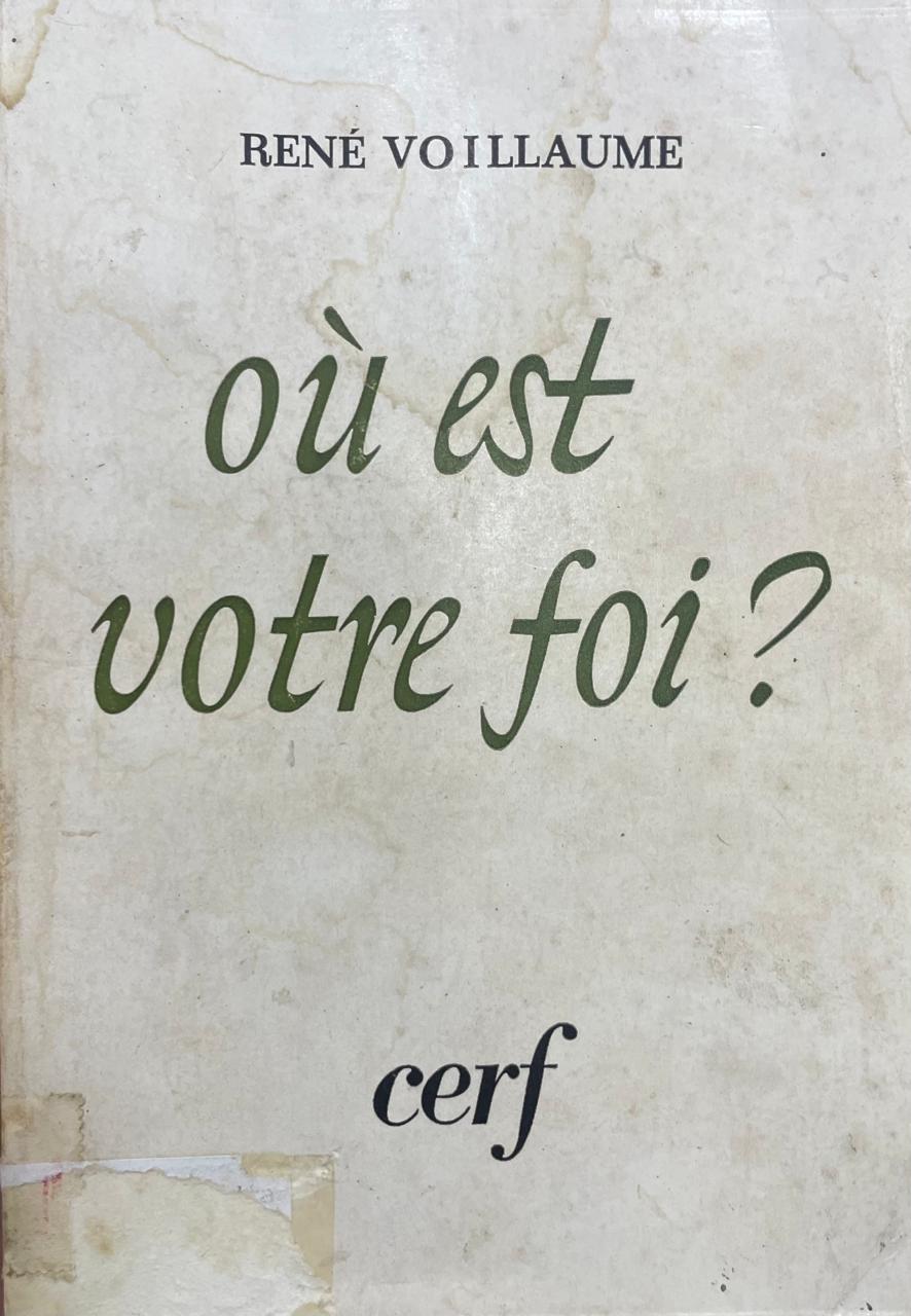 Où est votre foi Où est votre foi? - Imagem 1