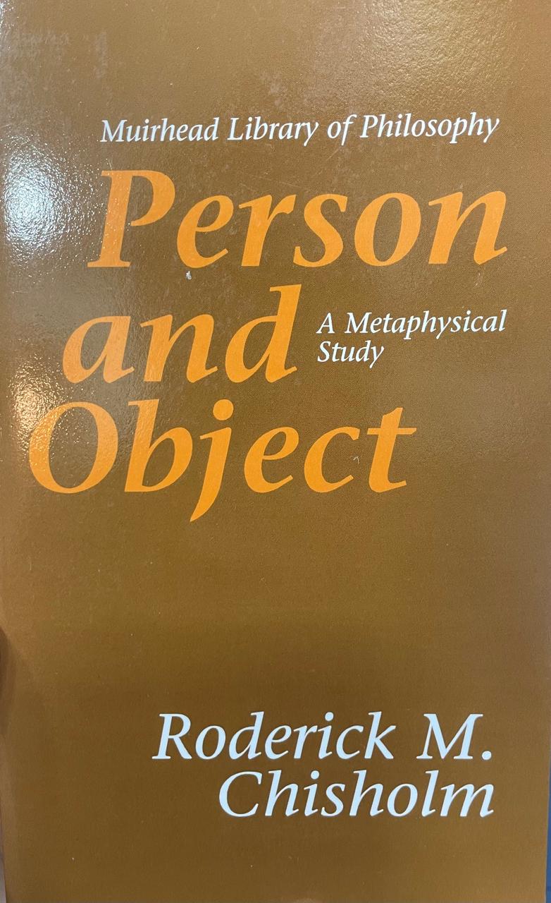 Person and object Person and object. A Metaphysical Study. - Imagem 1