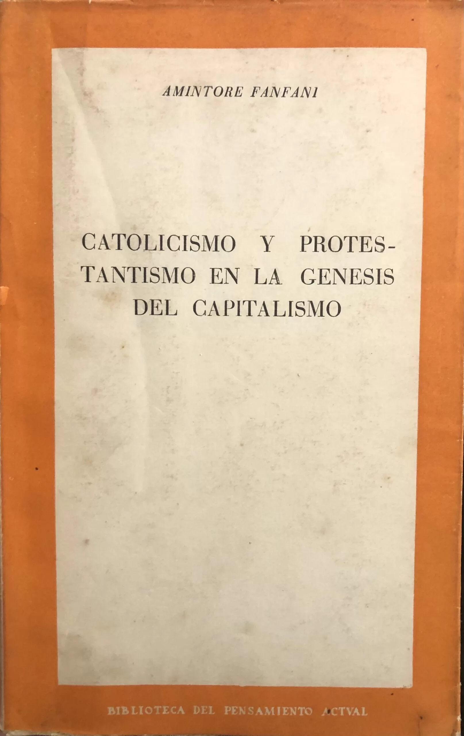 Catolicismo y Protestantismo en la génesis del Capitalismo