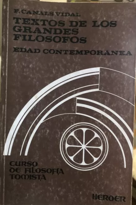 Textos de los grandes filósofos. Edad Contemporánea.