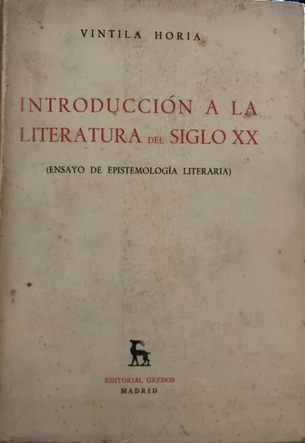 Introducción a la Literatura del siglo XX (Ensayo de Epistemología Literaria)